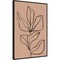Balance VII (Leaves) by Becky Thorns 23-in. W x 33-in. H. Canvas Wall Art Print Framed in Black